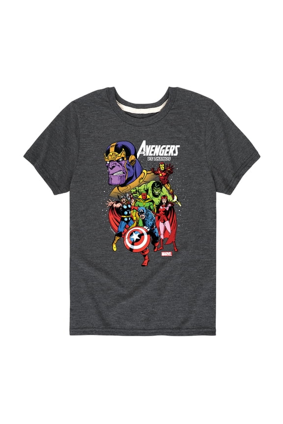 The Avengers - Vs Thanos - Toddler And Youth Short Sleeve Graphic T-Shirt