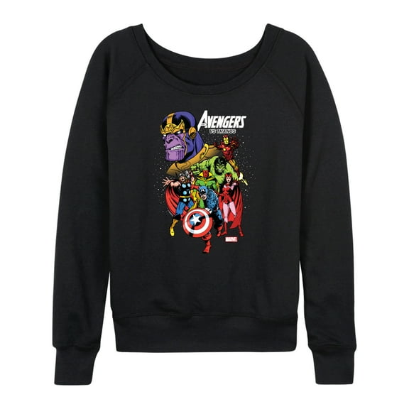 Marvel The Avengers - Vs Thanos - Women's French Terry Pullover Sweatshirt