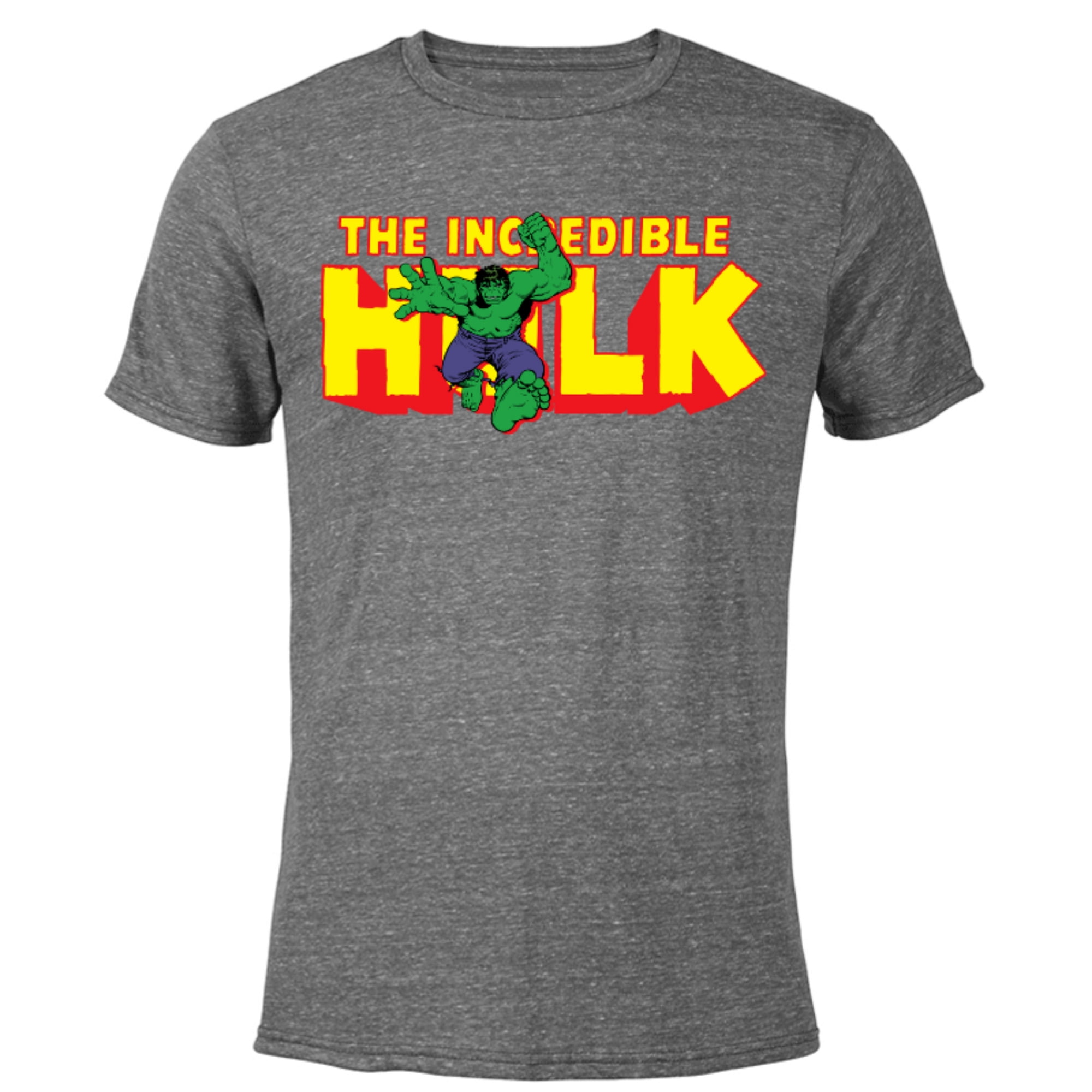 Marvel The Incredible Hulk Retro Comic Logo - Short Sleeve Blended T ...