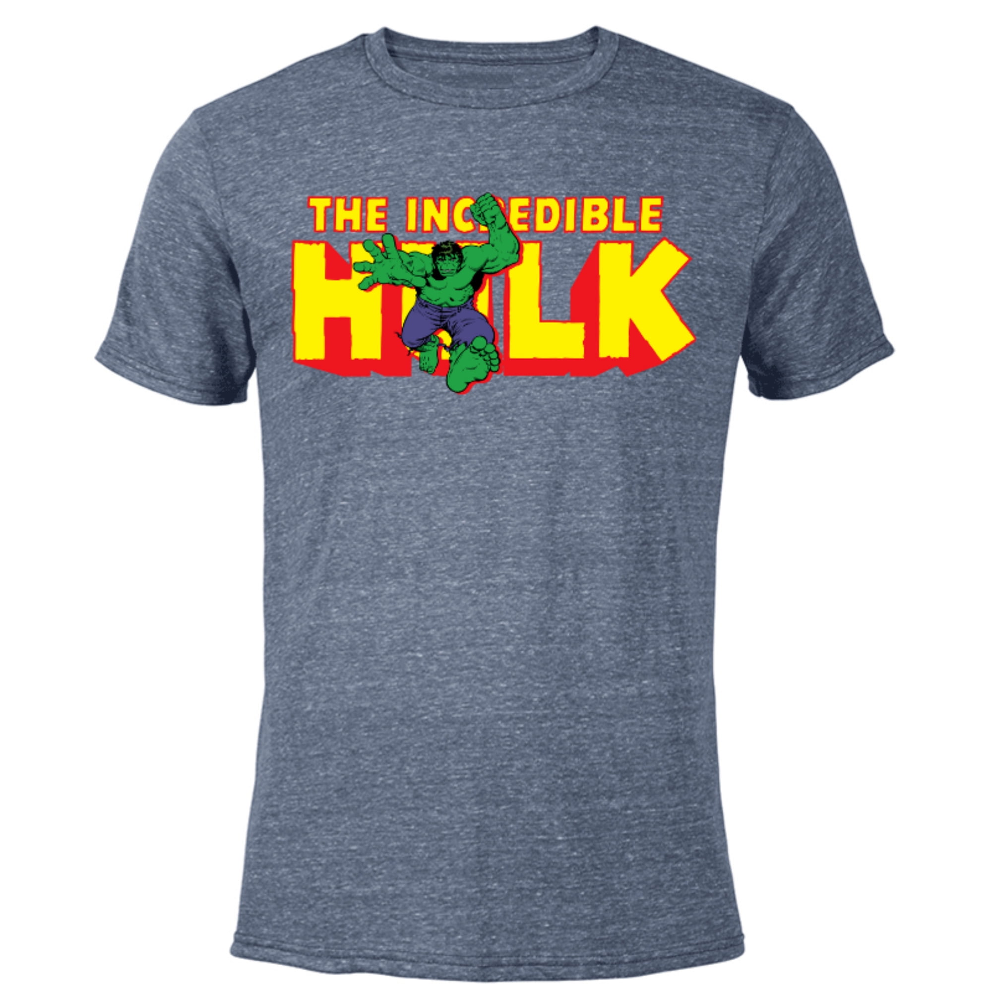 Marvel The Incredible Hulk Retro Comic Logo - Short Sleeve Blended T ...