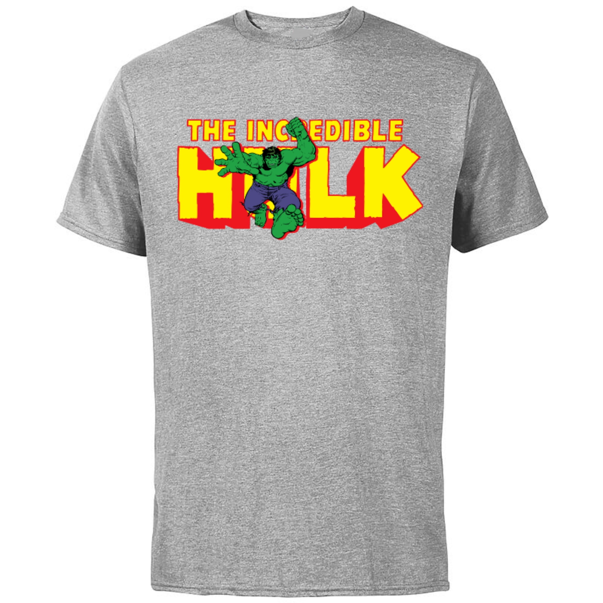 Marvel The Incredible Hulk Retro Comic Logo - Short Sleeve Cotton T ...