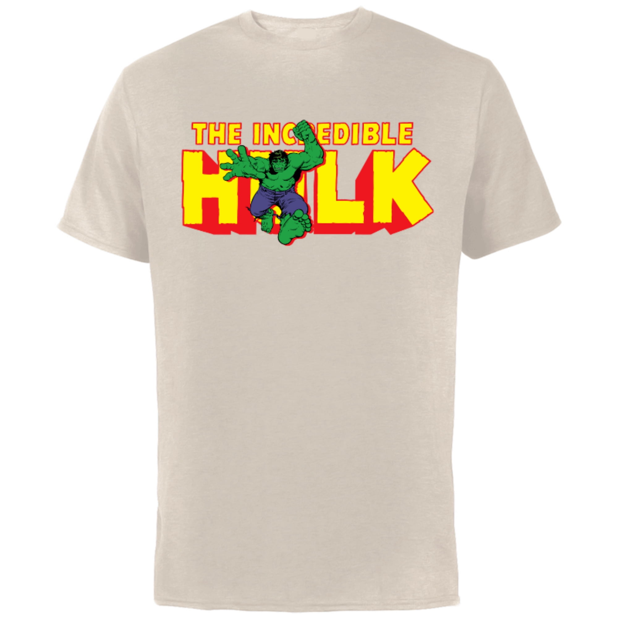 Marvel The Incredible Hulk Retro Comic Logo - Short Sleeve Cotton T ...