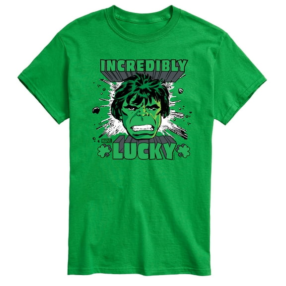 Marvel The Incredible Hulk - St Patrick's Day Incredibly Lucky - Men's Short Sleeve Graphic T-Shirt