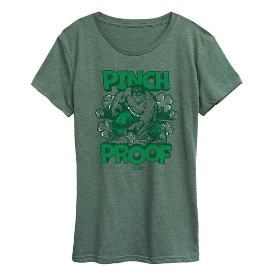 Marvel The Incredible Hulk - St Patrick's Day Pinch Proof - Women's Short Sleeve Graphic T-Shirt
