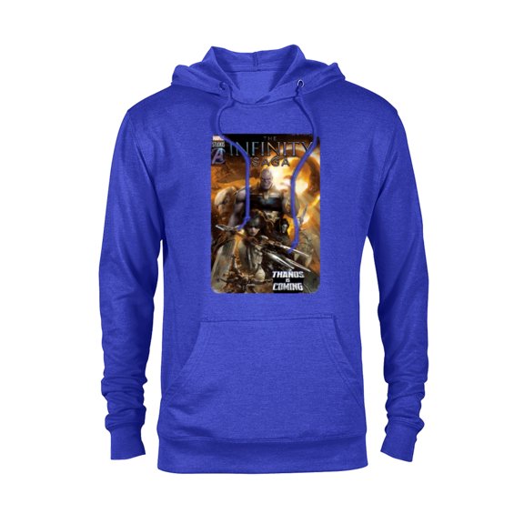 Marvel The Infinity Saga Thanos is Coming Comic Cover - Pullover Hoodie for Adults - Customized-Royal