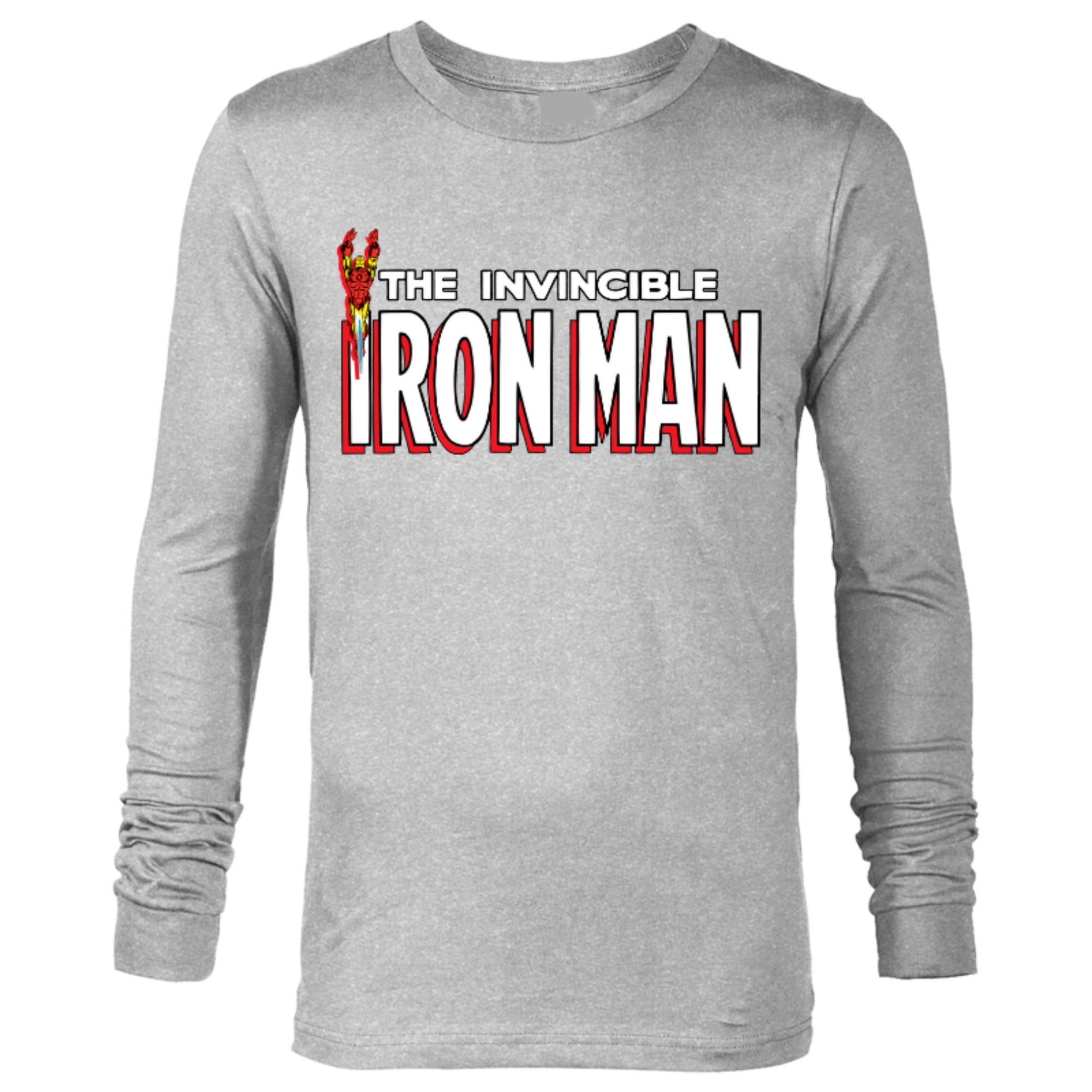Marvel The Invincible Iron Man Retro Comic Book - Long Sleeve T-Shirt for Men – Customized-Athletic Heather