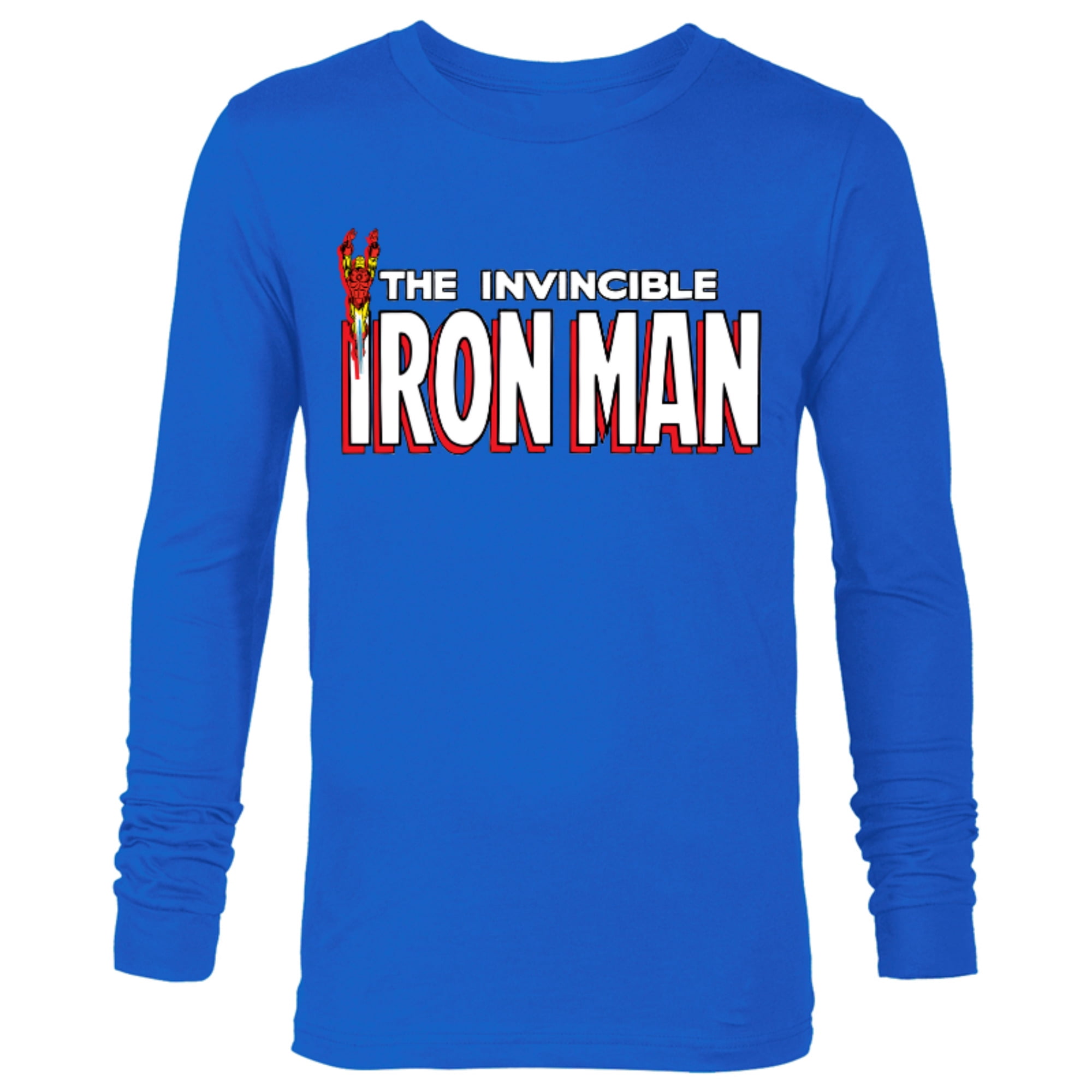 Marvel The Invincible Iron Man Retro Comic Book - Long Sleeve T-Shirt for Men – Customized-Royal
