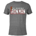 thumbnail image 1 of Marvel The Invincible Iron Man Retro Comic Book - Short Sleeve Blended T-Shirt for Adults – Customized-Dark Heather, 1 of 5
