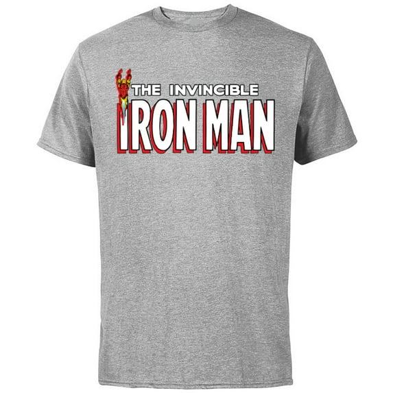 Marvel The Invincible Iron Man Retro Comic Book - Short Sleeve Cotton T-Shirt for Adults - Customized-Athletic Heather