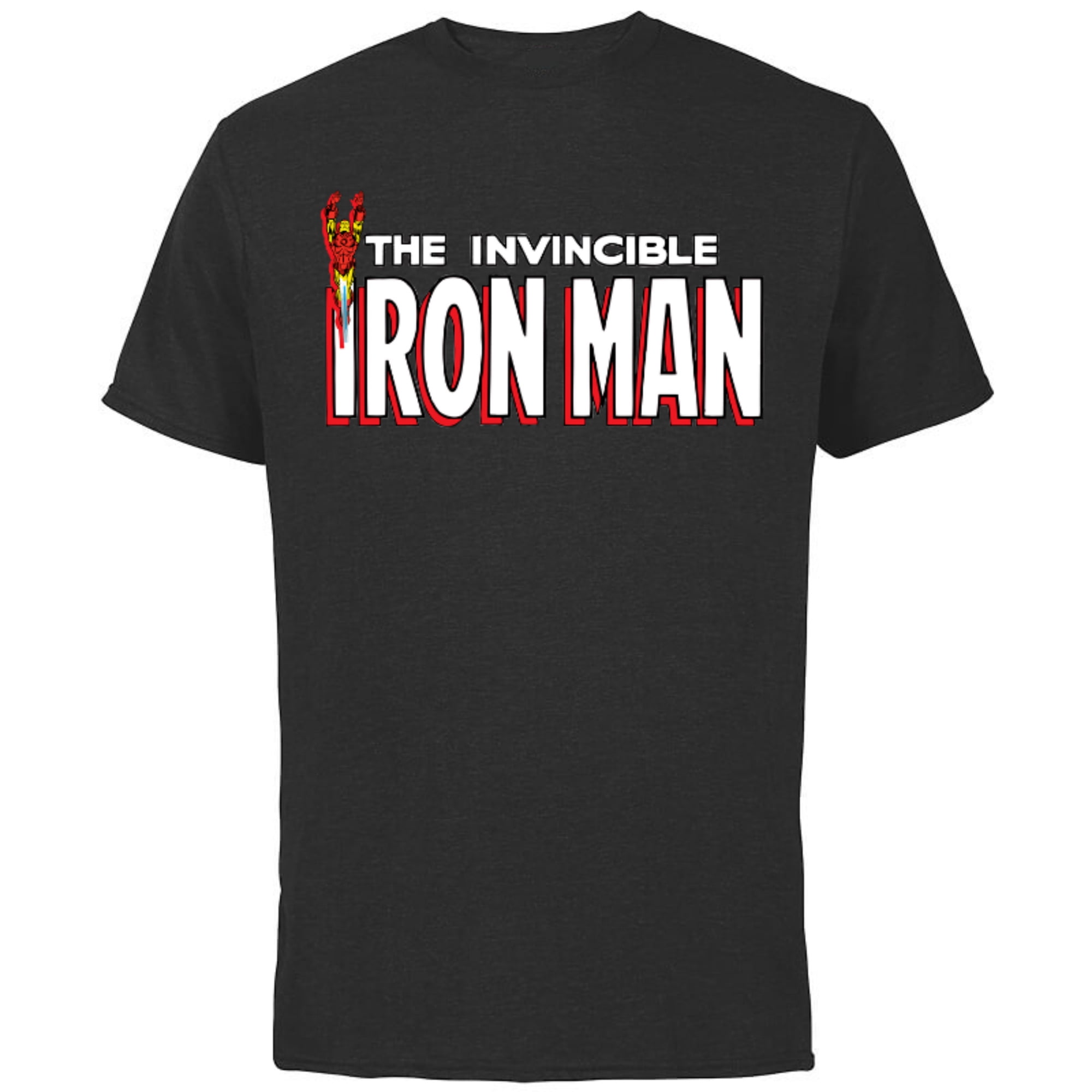 Marvel The Invincible Iron Man Retro Comic Book - Short Sleeve Cotton T-Shirt for Adults - Customized-Black