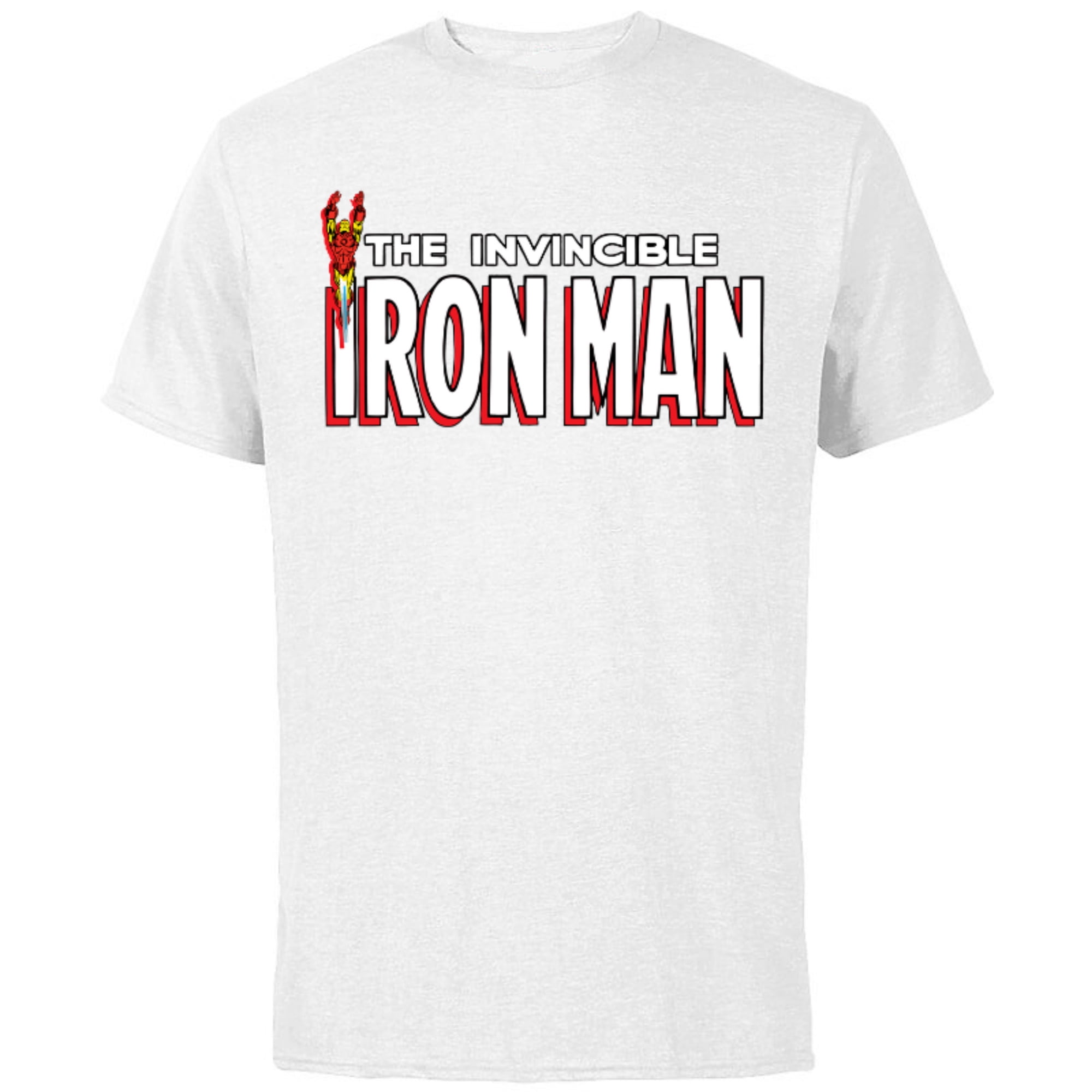 Marvel The Invincible Iron Man Retro Comic Book - Short Sleeve Cotton T-Shirt for Adults - Customized-White