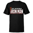 thumbnail image 1 of Marvel The Invincible Iron Man Retro Comic Book - Short Sleeve T-Shirt for Kids – Customized-Black, 1 of 5