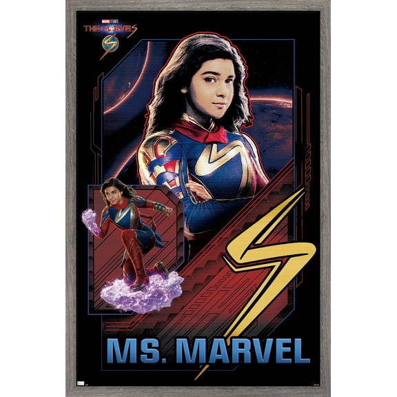 Marvel The Marvels - Ms. Marvel Wall Poster, 22.375" x 34" Framed