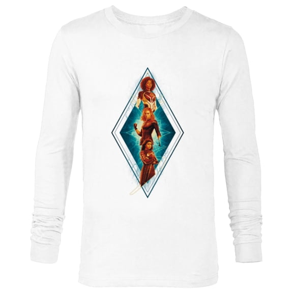 Marvel The Marvels Photon Captain Marvel Ms. Marvel Diamond - Long Sleeve T-Shirt for Men - Customized-White