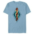 thumbnail image 1 of Marvel The Marvels Photon Captain Marvel Ms. Marvel Diamond - Short Sleeve Blended T-Shirt for Adults - Customized-Ocean Blue, 1 of 5