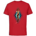 thumbnail image 1 of Marvel The Marvels Photon Captain Marvel Ms. Marvel Diamond - Short Sleeve Cotton T-Shirt for Adults - Customized-Red, 1 of 5
