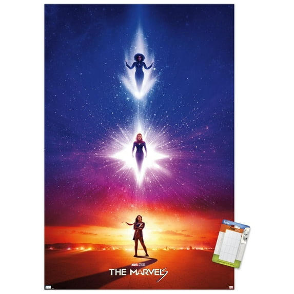 Marvel The Marvels - Teaser One Sheet Wall Poster, 22.375" x 34"