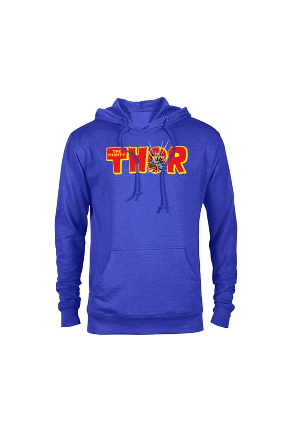 The Mighty Thor Retro Comic Book - Pullover Hoodie for Adults – Customized-Royal Heather