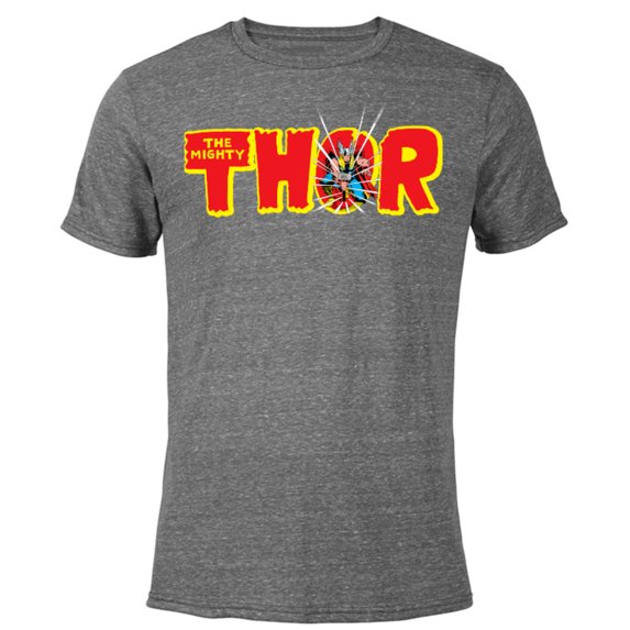 Marvel The Mighty Thor Retro Comic Book - Short Sleeve Blended T-Shirt for Adults – Customized-Dark Heather