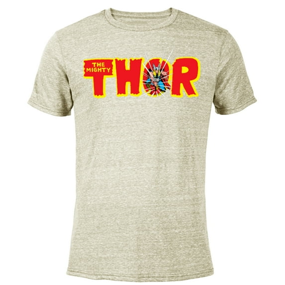 Marvel The Mighty Thor Retro Comic Book - Short Sleeve Blended T-Shirt for Adults – Customized-Yellow