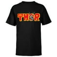 thumbnail image 1 of Marvel The Mighty Thor Retro Comic Book - Short Sleeve T-Shirt for Kids – Customized-Black, 1 of 5