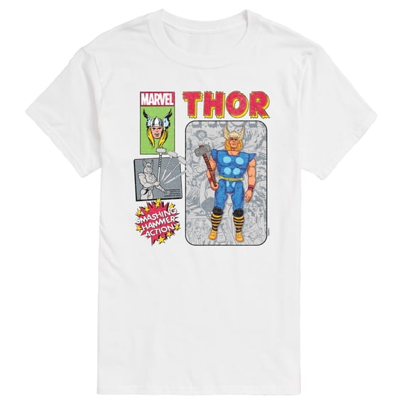 Marvel Thor - Action Figure - Men's Short Sleeve Graphic T-Shirt