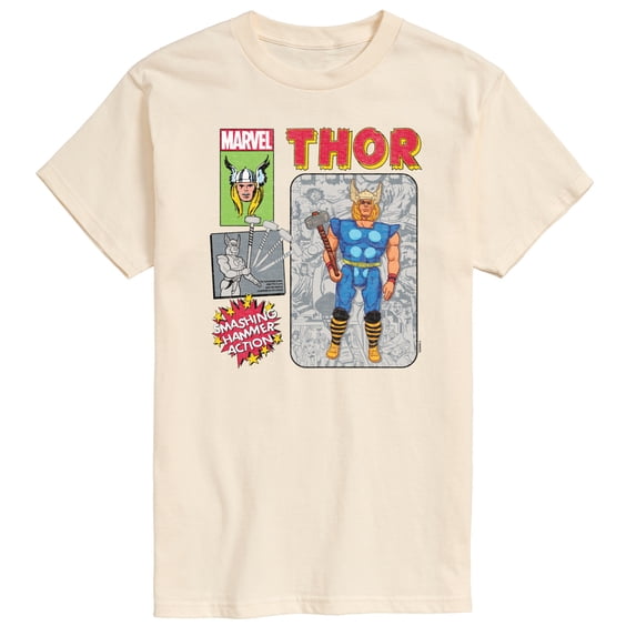 Marvel Thor - Action Figure - Men's Short Sleeve Graphic T-Shirt