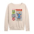 thumbnail image 1 of Marvel Thor - Action Figure - Women's French Terry Pullover Long Sleeve Shirt, 1 of 5