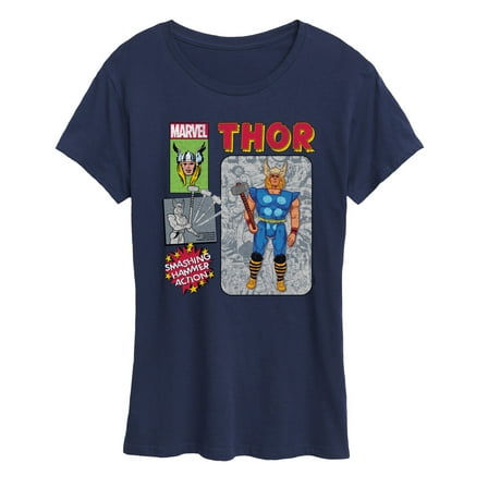 Marvel Thor - Action Figure - Women's Short Sleeve Graphic T-Shirt