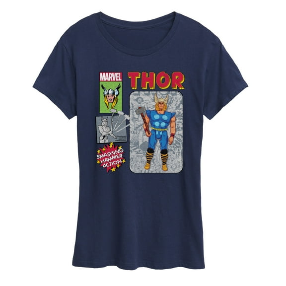 Marvel Thor - Action Figure - Women's Short Sleeve Graphic T-Shirt