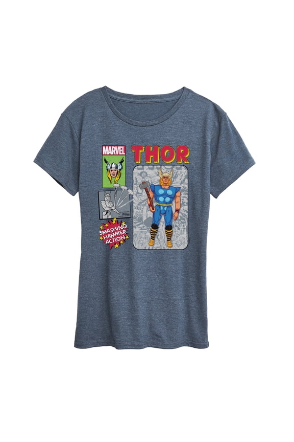 Thor - Action Figure - Women's Short Sleeve Graphic T-Shirt