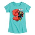 thumbnail image 1 of Marvel Thor - Birthday Five - Toddler and Youth Girls Fitted Short Sleeve Graphic T-Shirt, 1 of 5
