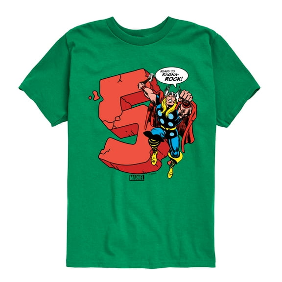Marvel Thor - Birthday Five - Toddler and Youth Short Sleeve Graphic T-Shirt