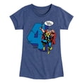 thumbnail image 1 of Marvel Thor - Birthday Four - Toddler and Youth Girls Fitted Short Sleeve Graphic T-Shirt, 1 of 5