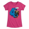 thumbnail image 1 of Marvel Thor - Birthday Four - Toddler and Youth Girls Fitted Short Sleeve Graphic T-Shirt, 1 of 5