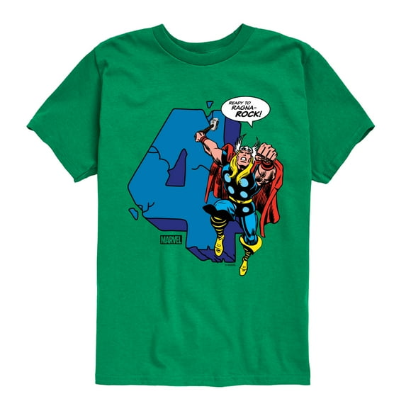Marvel Thor - Birthday Four - Toddler and Youth Short Sleeve Graphic T-Shirt