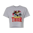 thumbnail image 1 of Marvel Thor - Collegiate - Juniors Cropped Graphic T-Shirt, 1 of 5