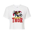 thumbnail image 1 of Marvel Thor - Collegiate - Juniors Cropped Graphic T-Shirt, 1 of 5