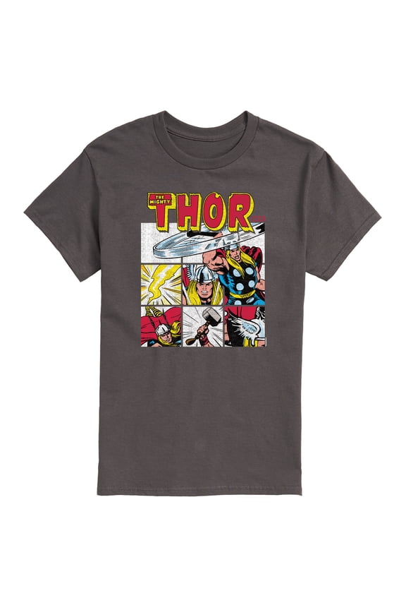 Thor - Comic Book Grid - Men's Short Sleeve Graphic T-Shirt