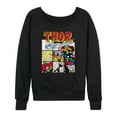 thumbnail image 1 of Marvel Thor - Comic Book Grid - Women's French Terry Pullover Sweatshirt, 1 of 5