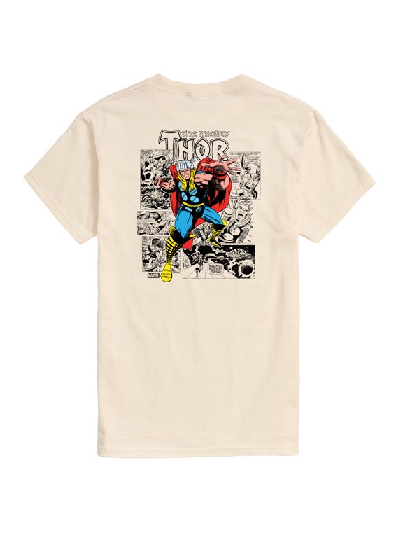 - Thor Comic Book Panels Men's Short Sleeve Graphic T-Shirt