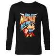 thumbnail image 1 of Marvel Thor Dad, My Mightiest Hero Father’s Day - Long Sleeve T-Shirt for Men - Customized-Black, 1 of 5