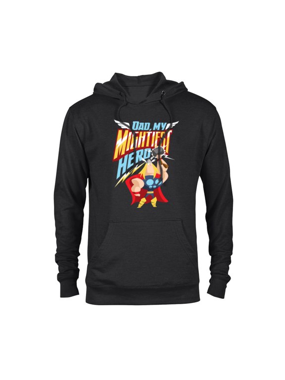 Thor Dad, My Mightiest Hero Father’s Day - Pullover Hoodie for Adults - Customized-Black