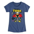 thumbnail image 1 of Marvel Thor - Doodle - Toddler and Youth Girls Fitted Short Sleeve Graphic T-Shirt, 1 of 5