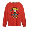 thumbnail image 1 of Marvel Thor - Doodle - Toddler and Youth Long Sleeve Graphic T-Shirt, 1 of 5