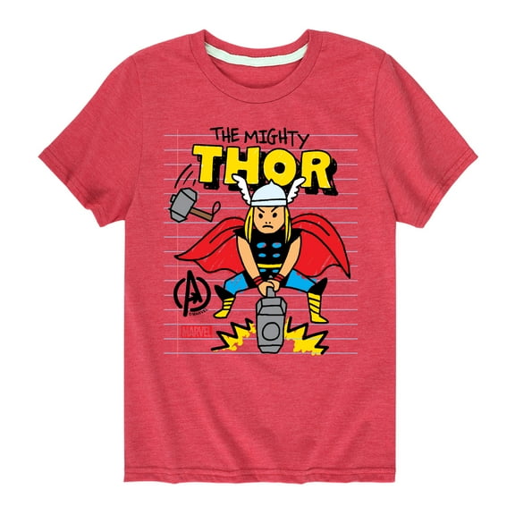 Marvel Thor - Doodle - Toddler and Youth Short Sleeve Graphic T-Shirt