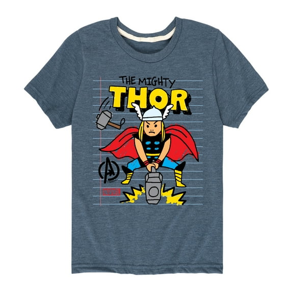 Marvel Thor - Doodle - Toddler and Youth Short Sleeve Graphic T-Shirt