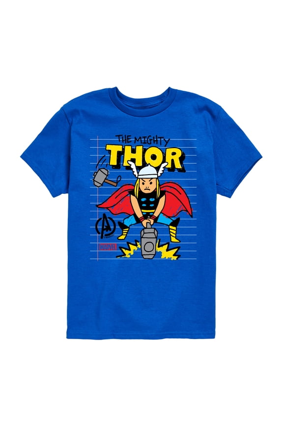 Thor - Doodle - Toddler and Youth Short Sleeve Graphic T-Shirt