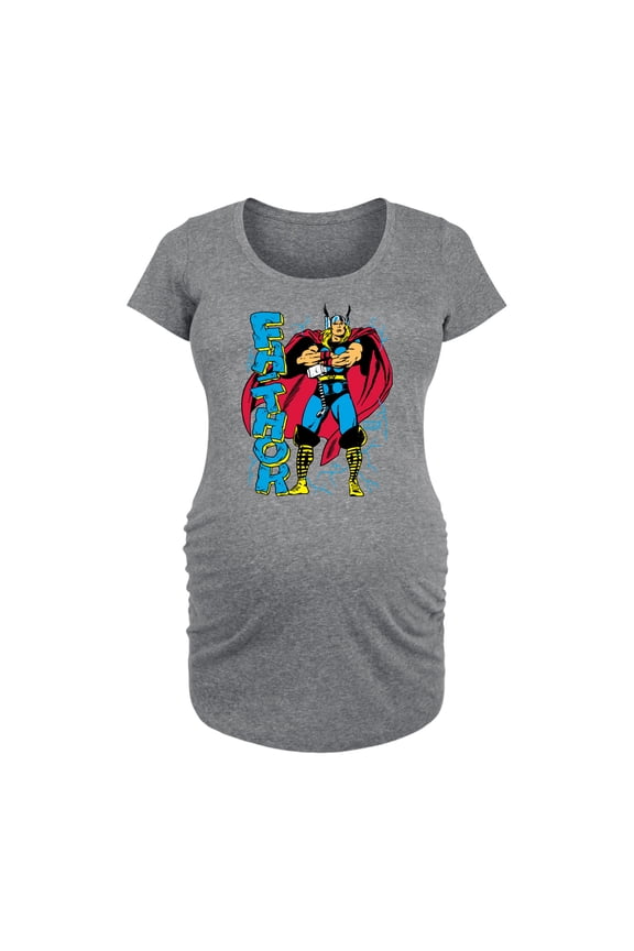 Thor - Fathor - Maternity Scoop Neck Graphic T-Shirt