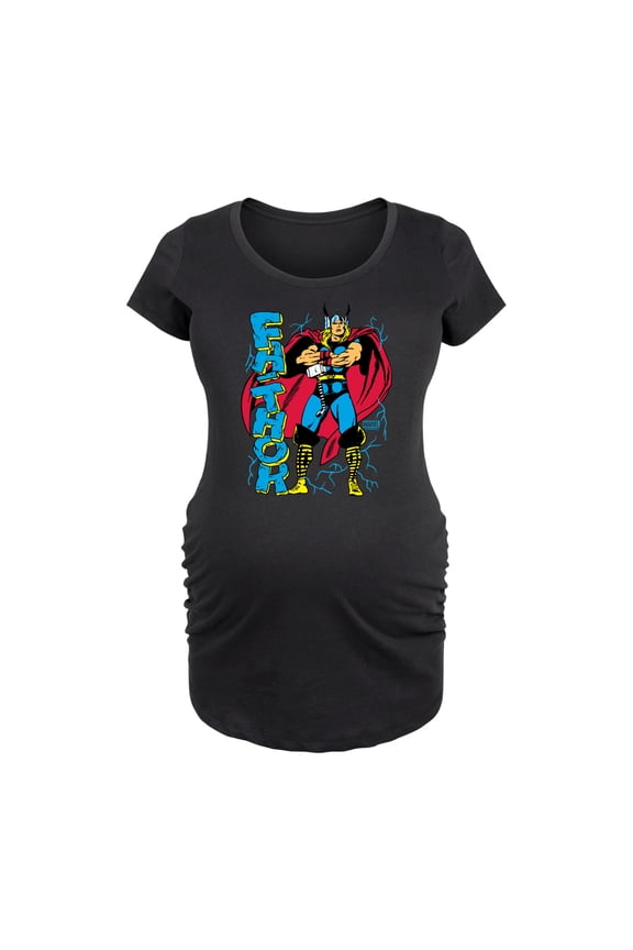 Thor - Fathor - Maternity Scoop Neck Graphic T-Shirt